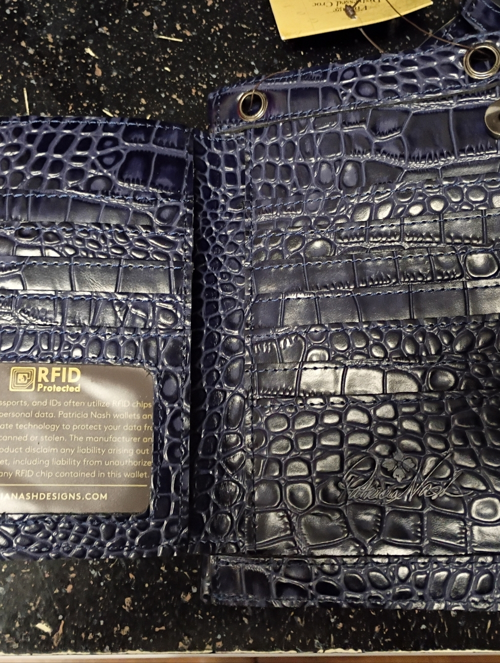 Patricia Nash Blue Leather Women Bag - Picture 5 of 8